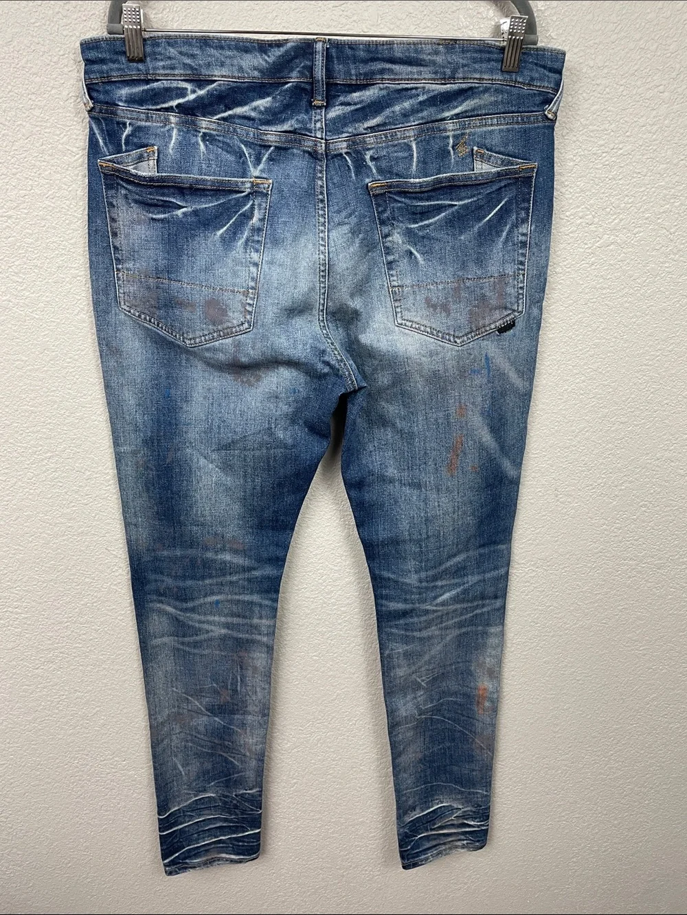 New PRPS Cayenne Freeboard Jeans Painter Wash Splatter Sz 36